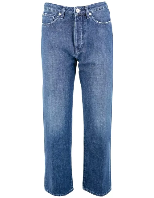 3x1 Stonewashed Wide-leg Jean