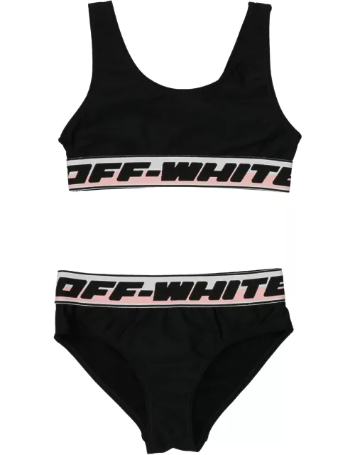 Off-White Logo Elastic Bikini Set