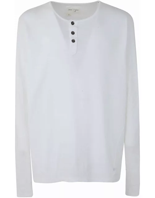 Greg Lauren Knit Henley Long Sleeved T-shirt