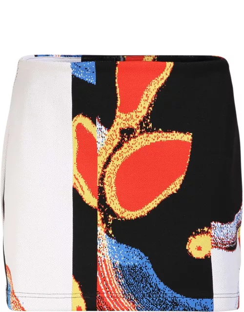 AMBUSH Mini Skirt With Abstract Print