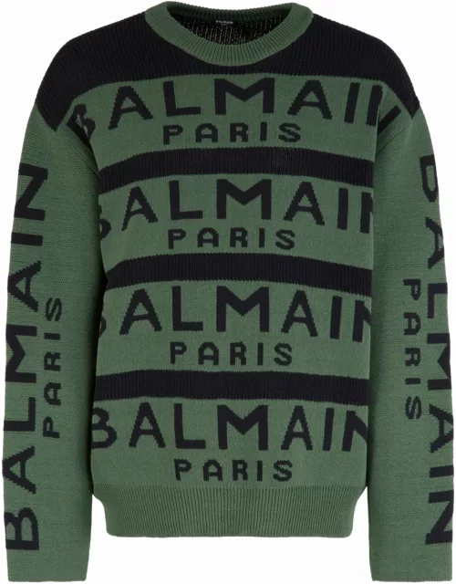 Balmain Wool-blend Crew-neck Sweater