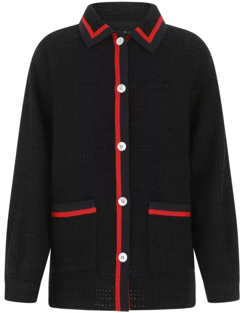 Miu Miu Striped Trim Tweed Jacket