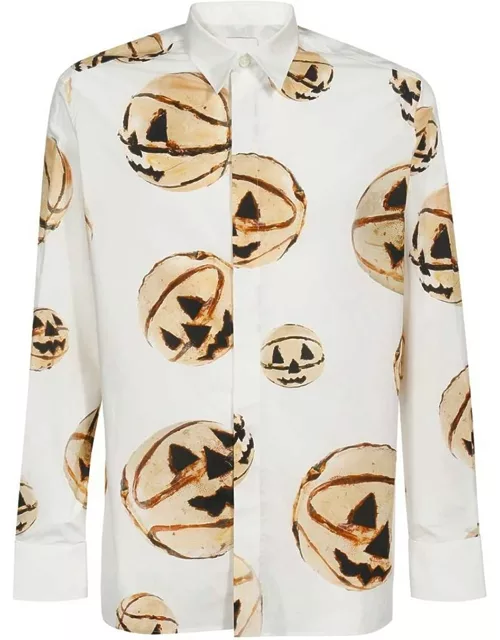 Givenchy Halloween Pumpkin Print Shirt