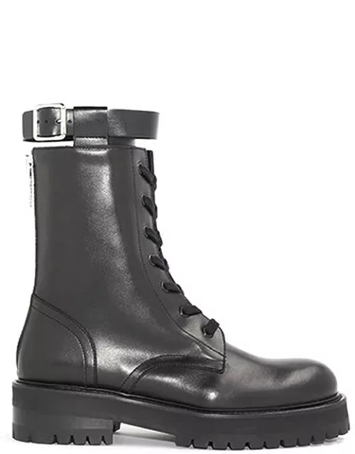 Dondup Leather And Rubber Ankle Boot
