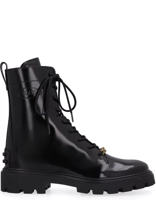 Tod's Leather Combat Boot