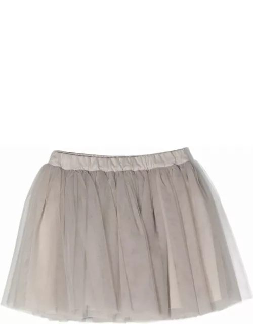 Douuod Grey Polyamide Skirt