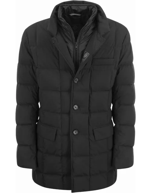 Fay Long Double-fronted Down Jacket