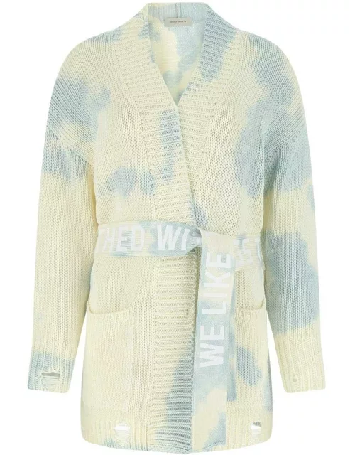 Golden Goose Tie-dyed Knitted Cardigan