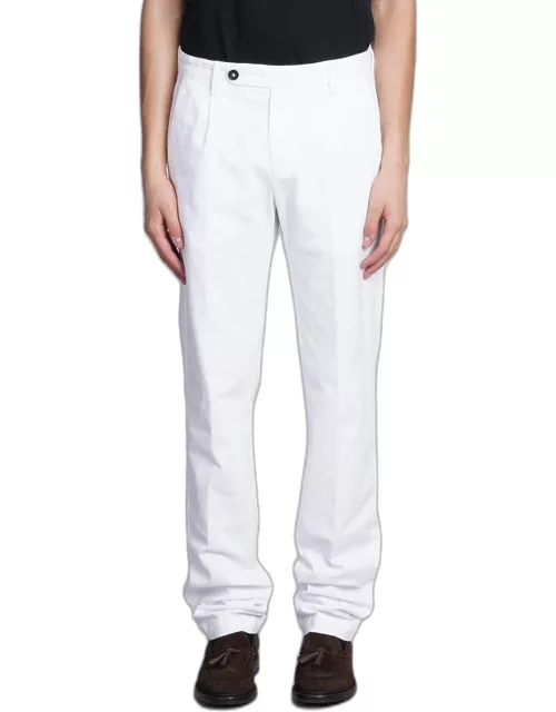 Massimo Alba Ionio 2 Pants In White Cotton
