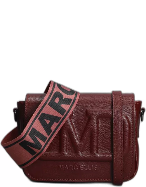 Marc Ellis Super S Shoulder Bag In Bordeaux Leather