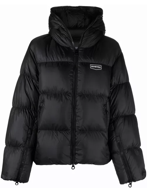Duvetica Black Feather Down Jacket