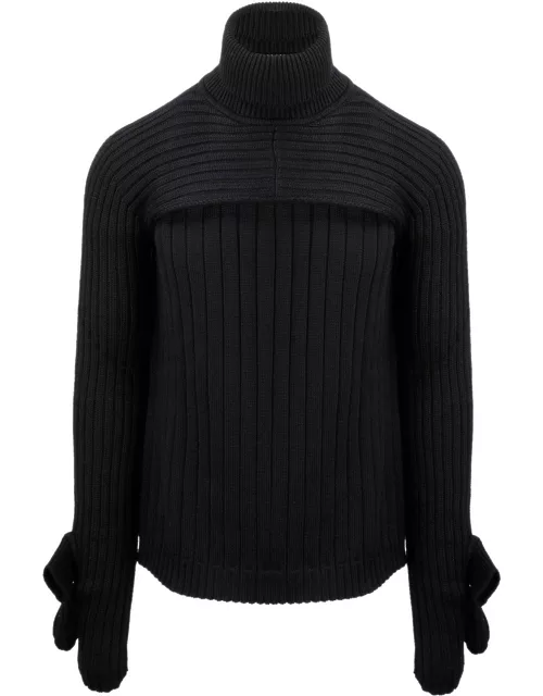 Fendi Turtleneck Rib-knit Sweater