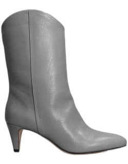 The Seller Texan Ankle Boots In Grey Leather