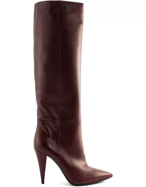 Strategia Bordeaux Leather High Boot