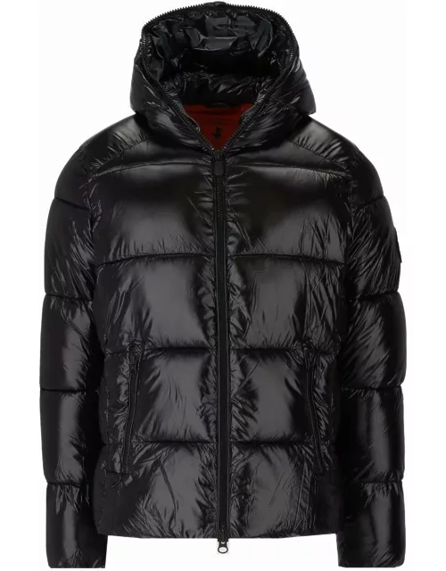 Save The Duck Edgard Black Hooded Padded Jacket