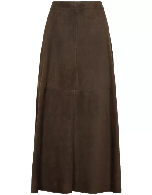 'S Max Mara High Waist Pleated Midi Skirt