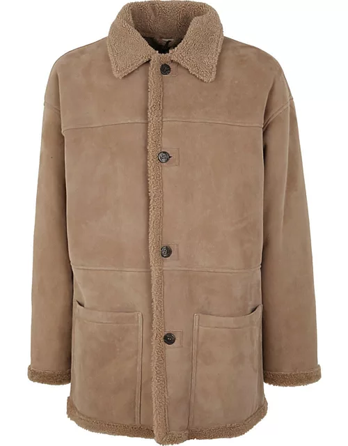 Giorgio Brato Velour Jacket With Curly Shearling