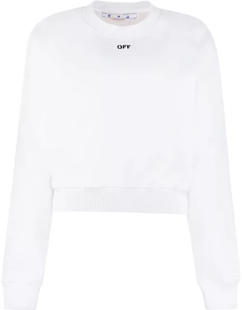 Off-White Logo Detail Cotton Sweatshirt
