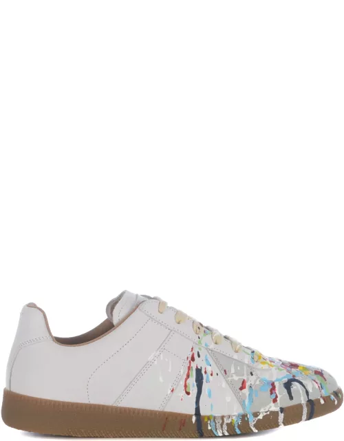 Maison Margiela White replica Sneakers With Multicolor Drop