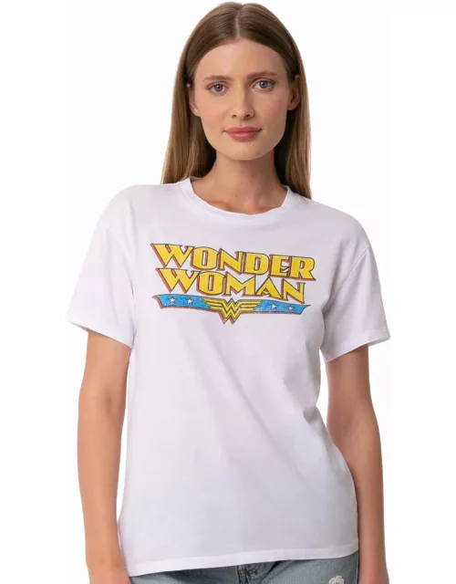 MC2 Saint Barth Woman Cotton T-shirt With Wonder Woman Print Warner Bros. Special Edition