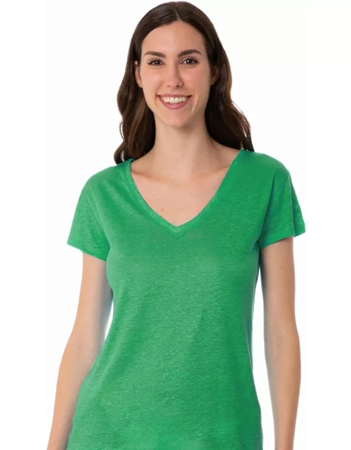MC2 Saint Barth Woman Green Linen T-shirt