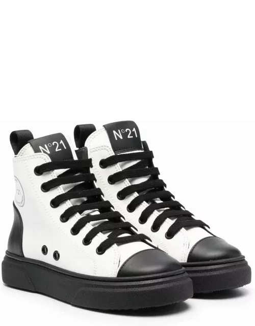 N.21 White Leather Sneaker