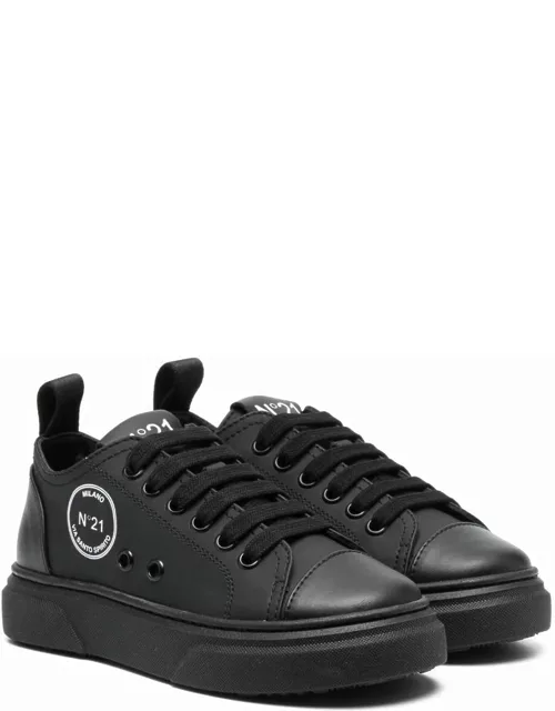N.21 Black Leather Sneaker