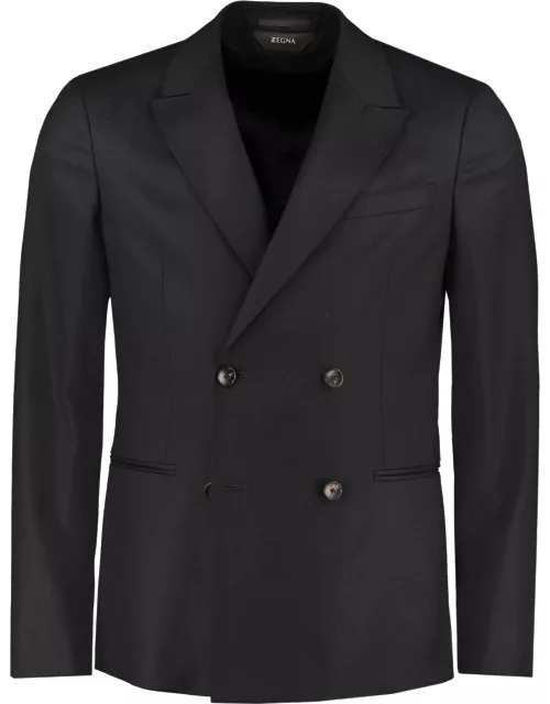 Z Zegna Double-breasted Wool Jacket