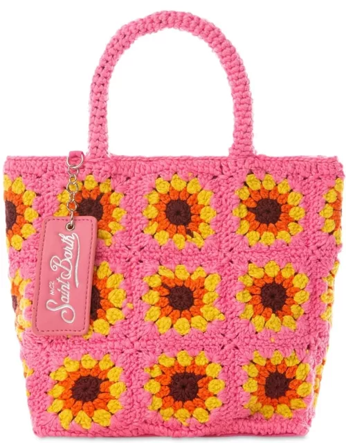 MC2 Saint Barth Sunflower Crochet Bag