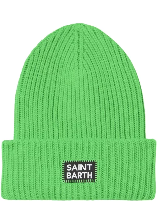 MC2 Saint Barth Man Fluo Green Knit Beanie