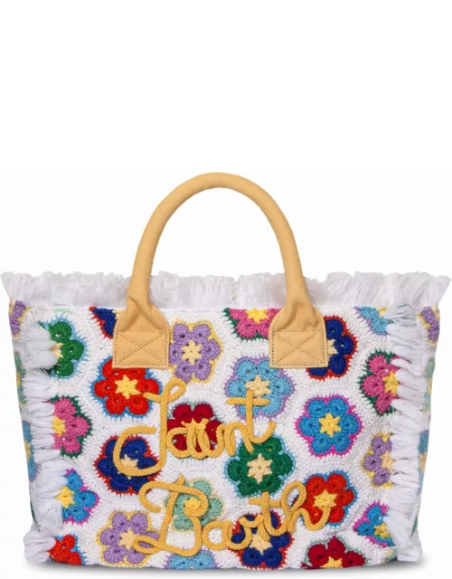 MC2 Saint Barth Vanity Crochet Flower Shoulder Bag