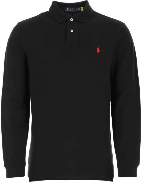 Ralph Lauren Logo Embroidered Long Sleeve Polo Shirt