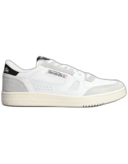 Reebok Lt Court Sneakers In White Suede And Leather