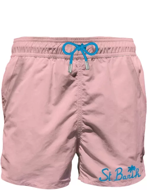 MC2 Saint Barth Pink Man Swim Shorts With Pocket