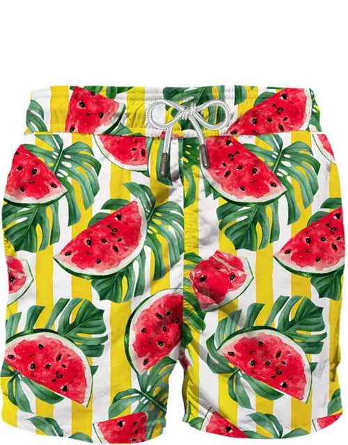 MC2 Saint Barth Mid-length Swim Shorts With Watermelon Print