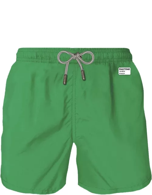 MC2 Saint Barth Man Green Swim Shorts Pantone Special Edition