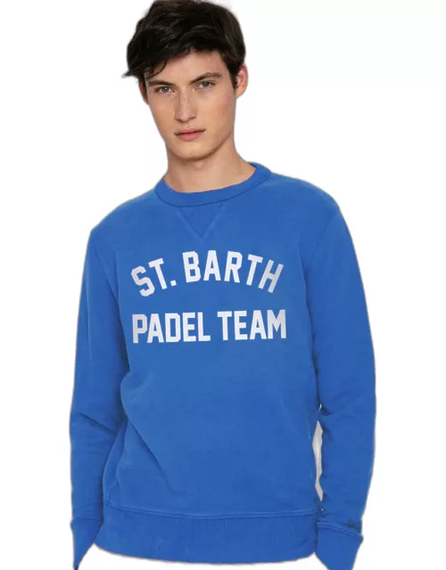 MC2 Saint Barth Cotton Sweatshirt With St. Barth Padel Team Print