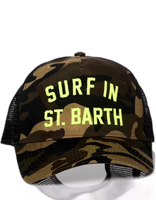 MC2 Saint Barth Camouflage Print Baseball Cap