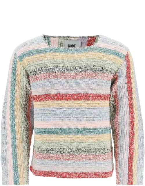 Bode Crochet Sampler Sweater