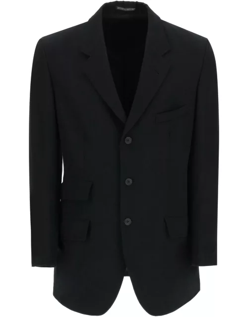 Yohji Yamamoto Wool Twill Deconstructed Jacket