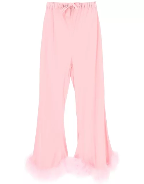 Sleeper boudoir Pajama Pants With Feather