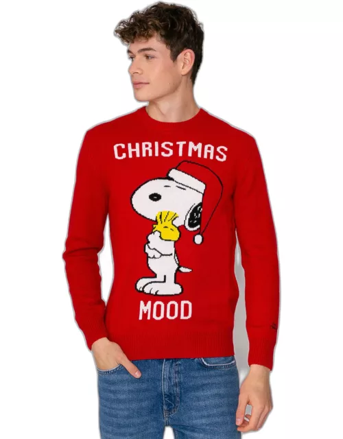 MC2 Saint Barth Man Sweater Christmas Snoopy Peanuts Special Edition
