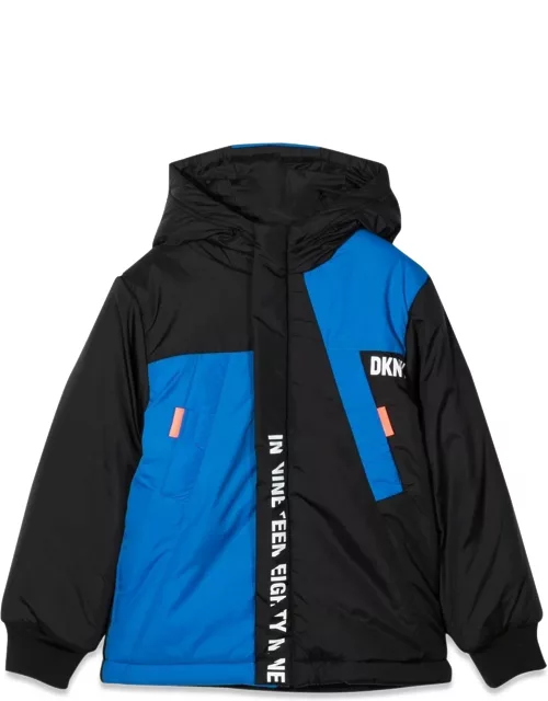DKNY Two-tone Down Jacket With Hood