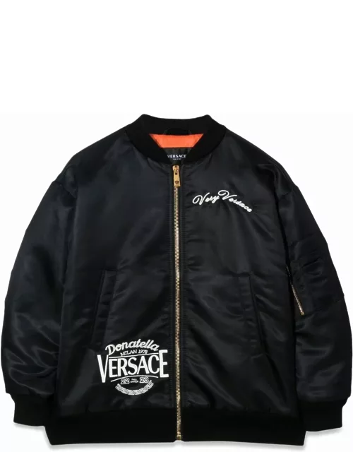 Versace Donatella Embroidery Bomber Jacket
