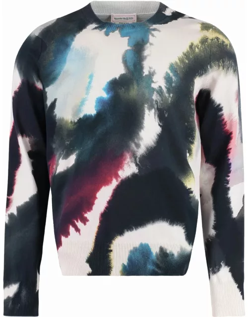 Alexander McQueen Watercolor Print Sweater