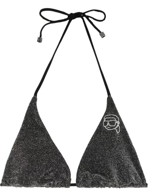 Karl Lagerfeld ikonik 2.0 Bikini Top