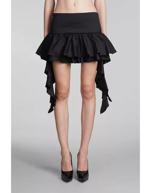 Blumarine Skirt In Black Cotton