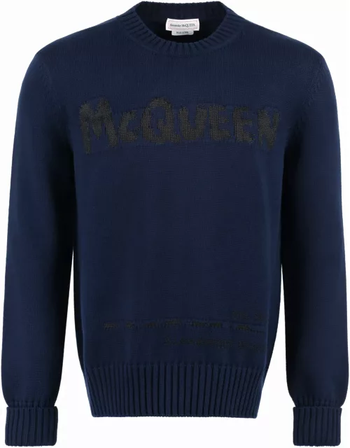 Alexander McQueen Long Sleeve Crew-neck Sweater