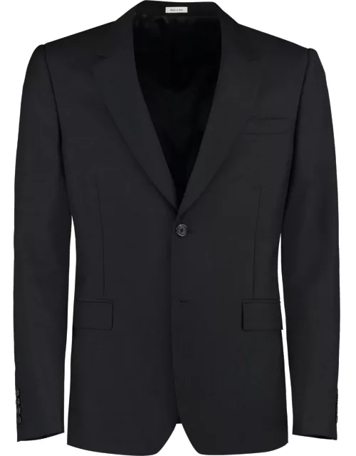 Alexander McQueen Black Wool Single-breasted Jacket