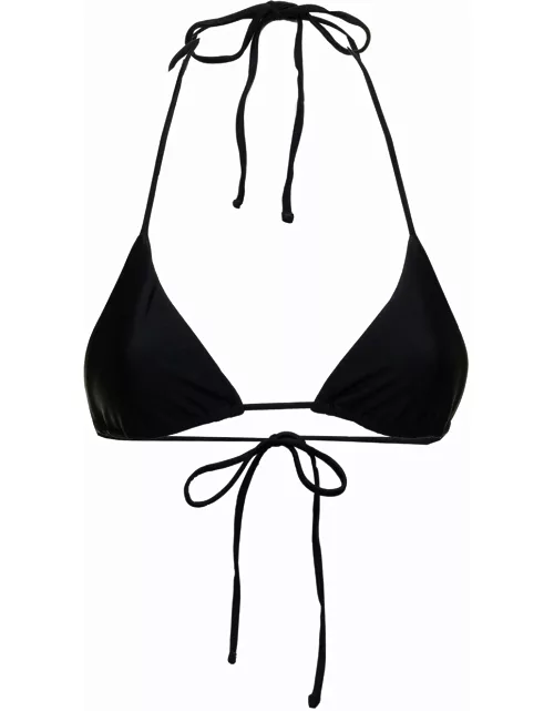 Matteau Womans Tringolar Stretch Fabric Bikini Top